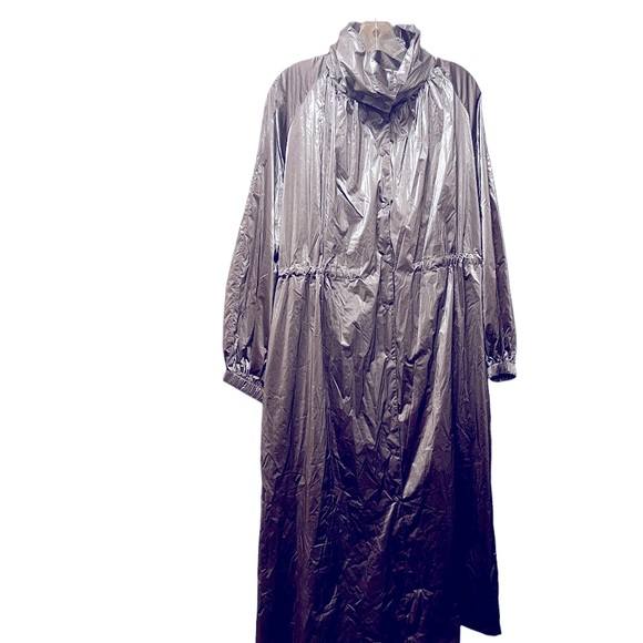 NWT Emin & Paul metallic trench coat - Picture 2 of 7